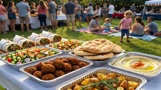 Calgary community fundraising catering halal Stampede pancake breakfast Eid celebrations